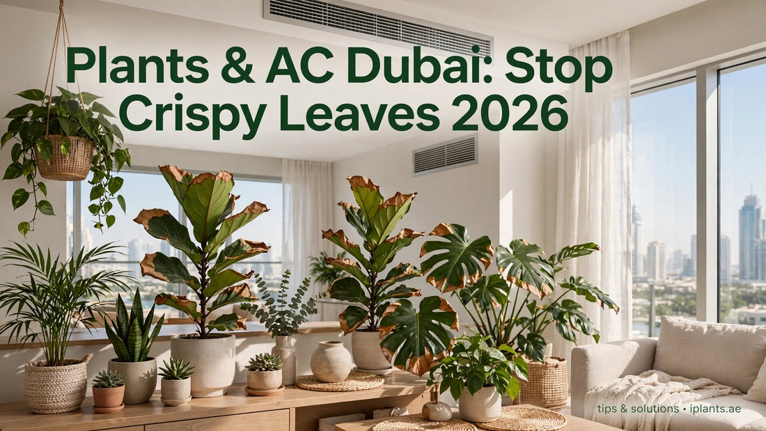 indoor plants AC Dubai crispy leaves brown tips